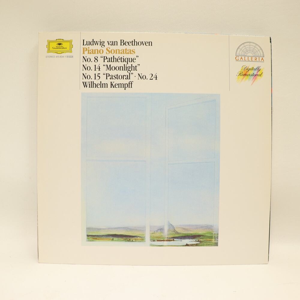 Beethoven Piano Sonatas Pathetique Kempff LP Deutsche Grammophon Remastered 1986